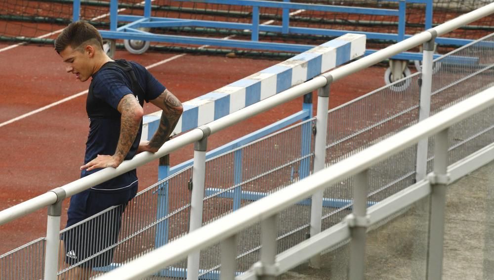 Intenso entrenamiento del Valencia en Évian-les-Bains