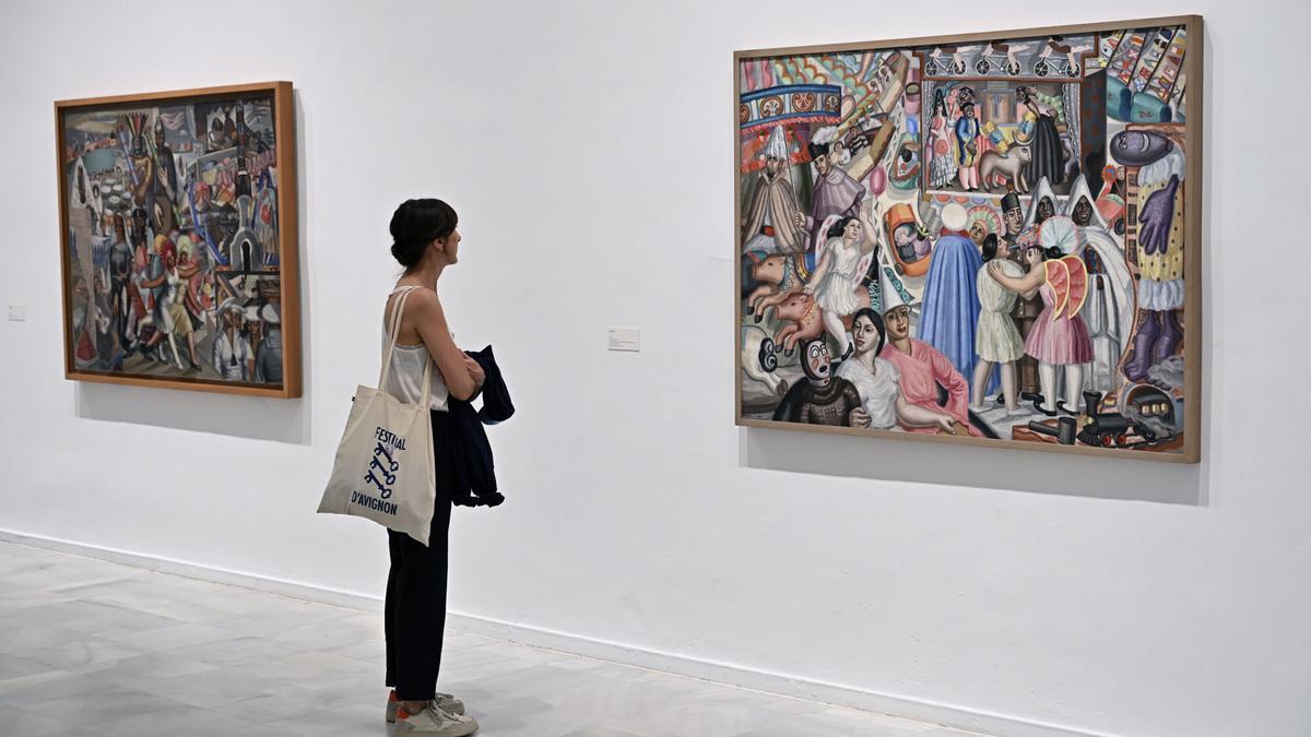 Presentación de la exposición 'Maruja Mallo: Máscara y compás' en octubre de 2025 en el Museo Reina Sofía.