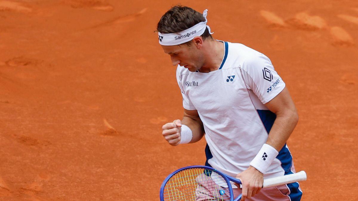 Casper Ruud, después de su victoria ante Francisco Cerúndolo