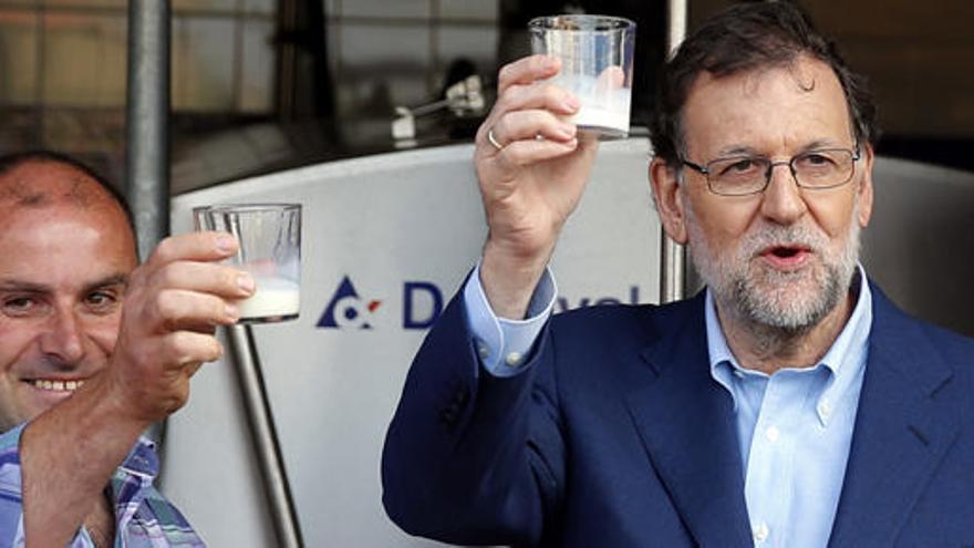 Rajoy, durante su estancia en Asturias.