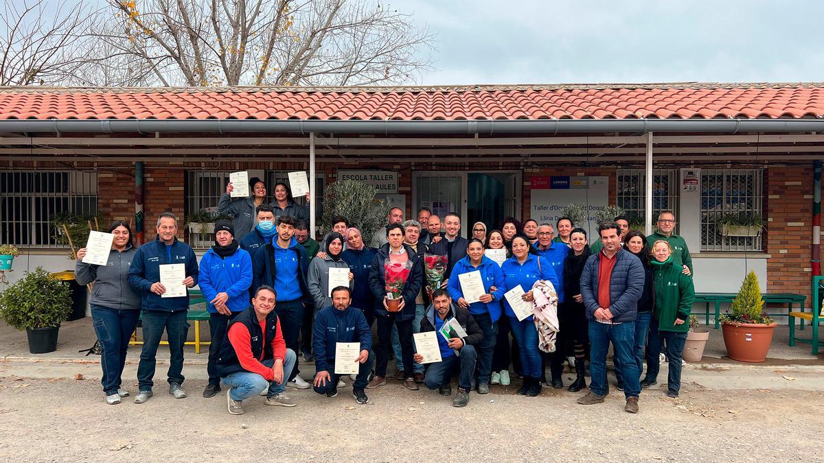 Entrega de los diplomas del taller empleo Llíria Accesible IV.