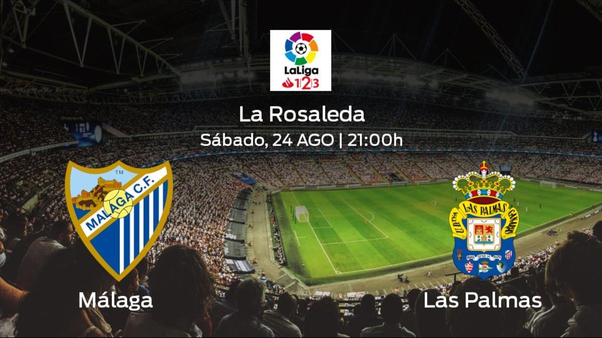 Previa del encuentro: el Málaga recibe al Las Palmas en la segunda jornada