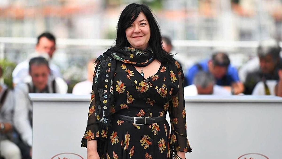 La directora britànica Lynne Ramsay en Cannes. 