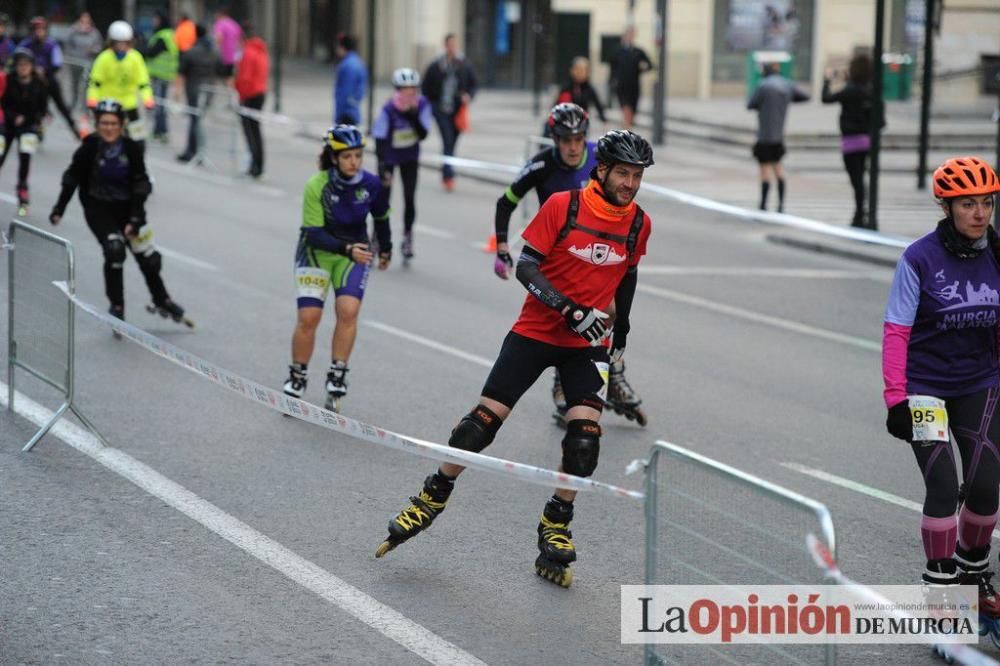 Murcia Maratón. Salida patinadores