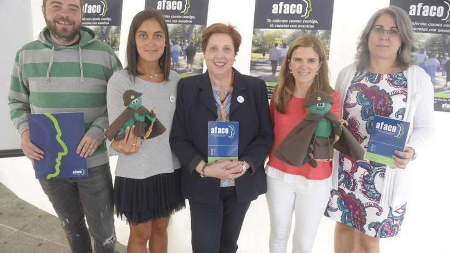 Miembros de Afaco durante la presentación de la aplicación móvil.