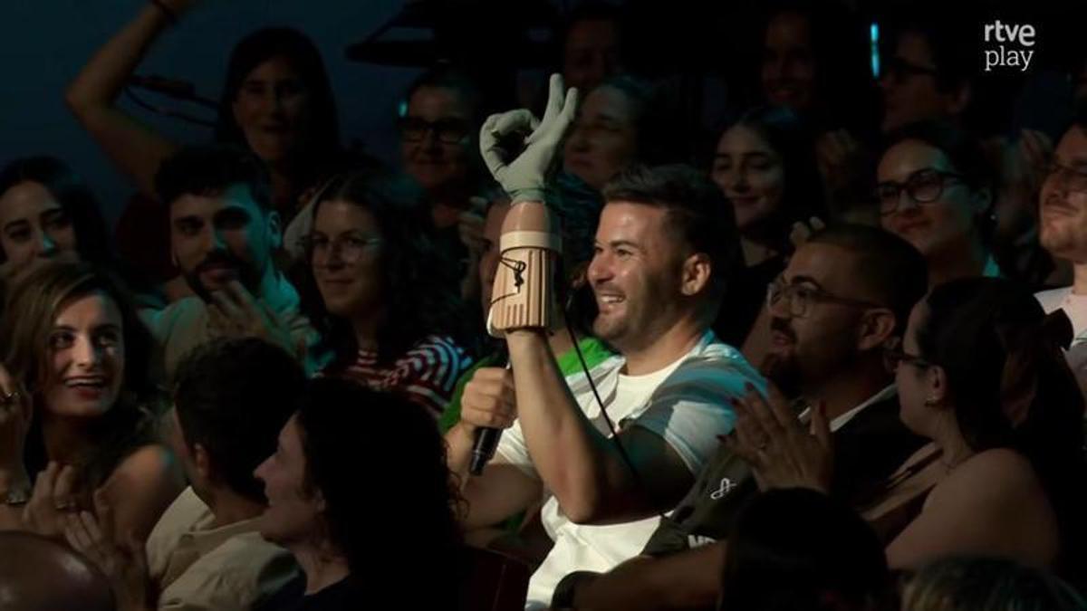 Fragmento del programa de 'La Revuelta' del proyecto UJI-Hand