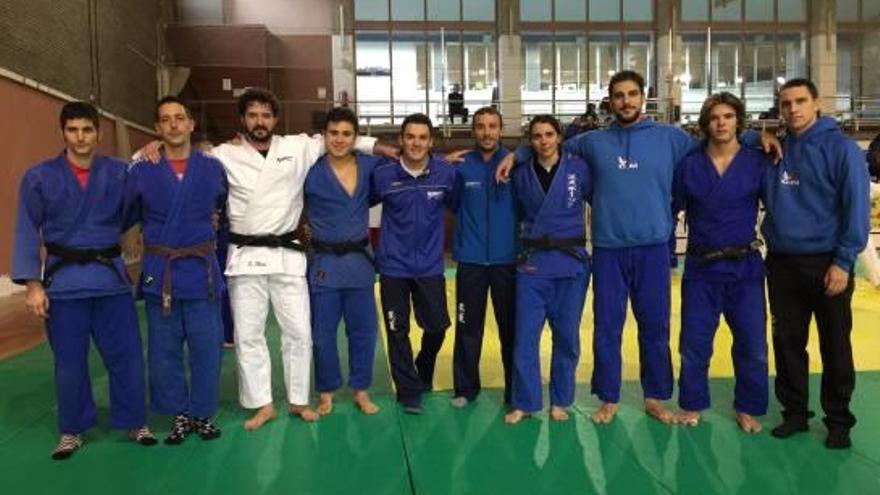 Grup de judokes de casa nostra a la Copa Catalunya sènior