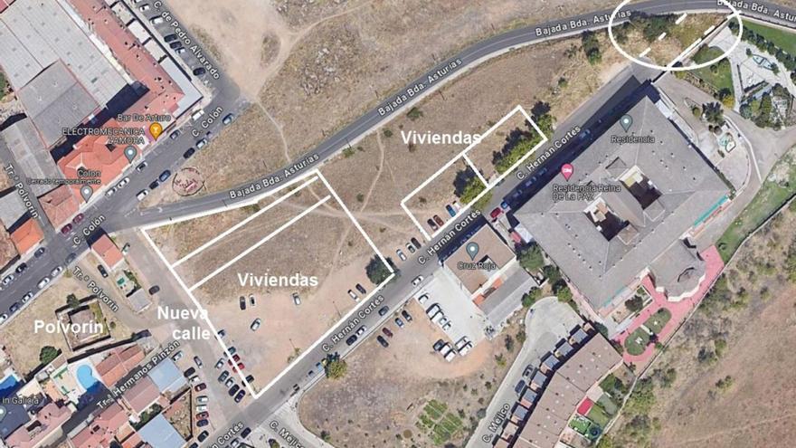 La parcela de Hernán Cortés frente a Cruz Roja de Zamora podrá albergar hasta 81 viviendas