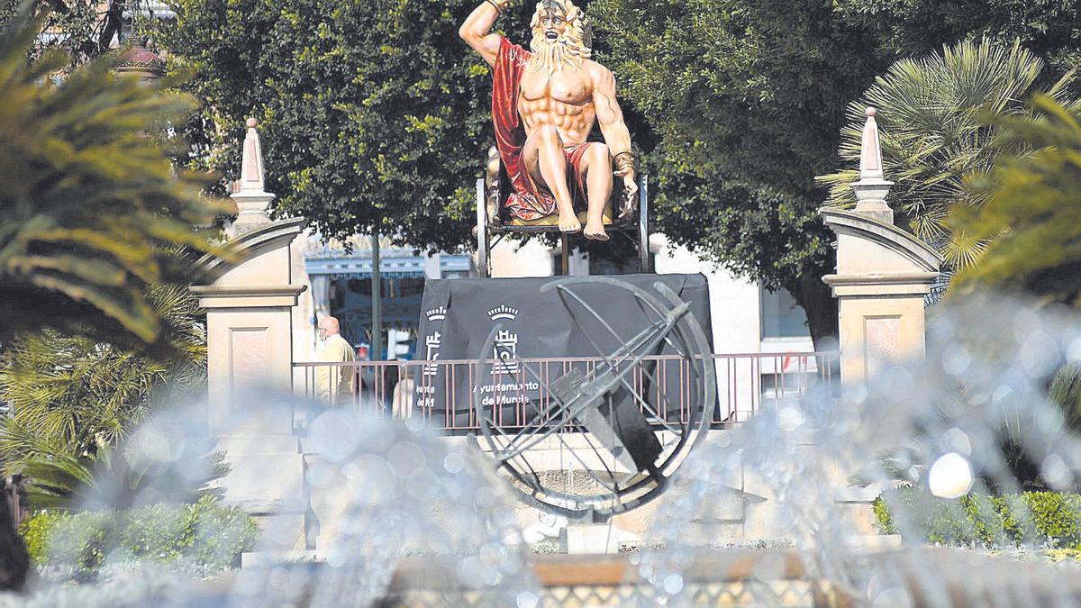 Una figura del Entierro de la Sardina, en la Glorieta