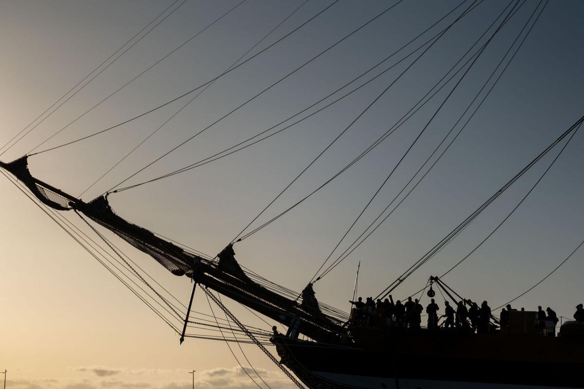 Llegada del barco 'Amerigo Vespucci' a Santa Cruz de Tenerife