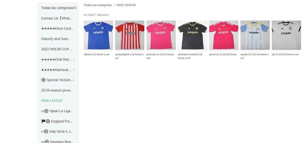 Los falsificadores chinos cuentan con stock de las camisetas de los 12 equipos participantes