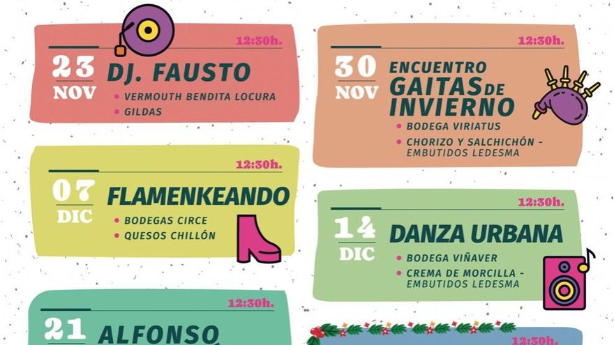 Estas son todas las actuaciones previstas junto a la carpa del Mercado de Abastos