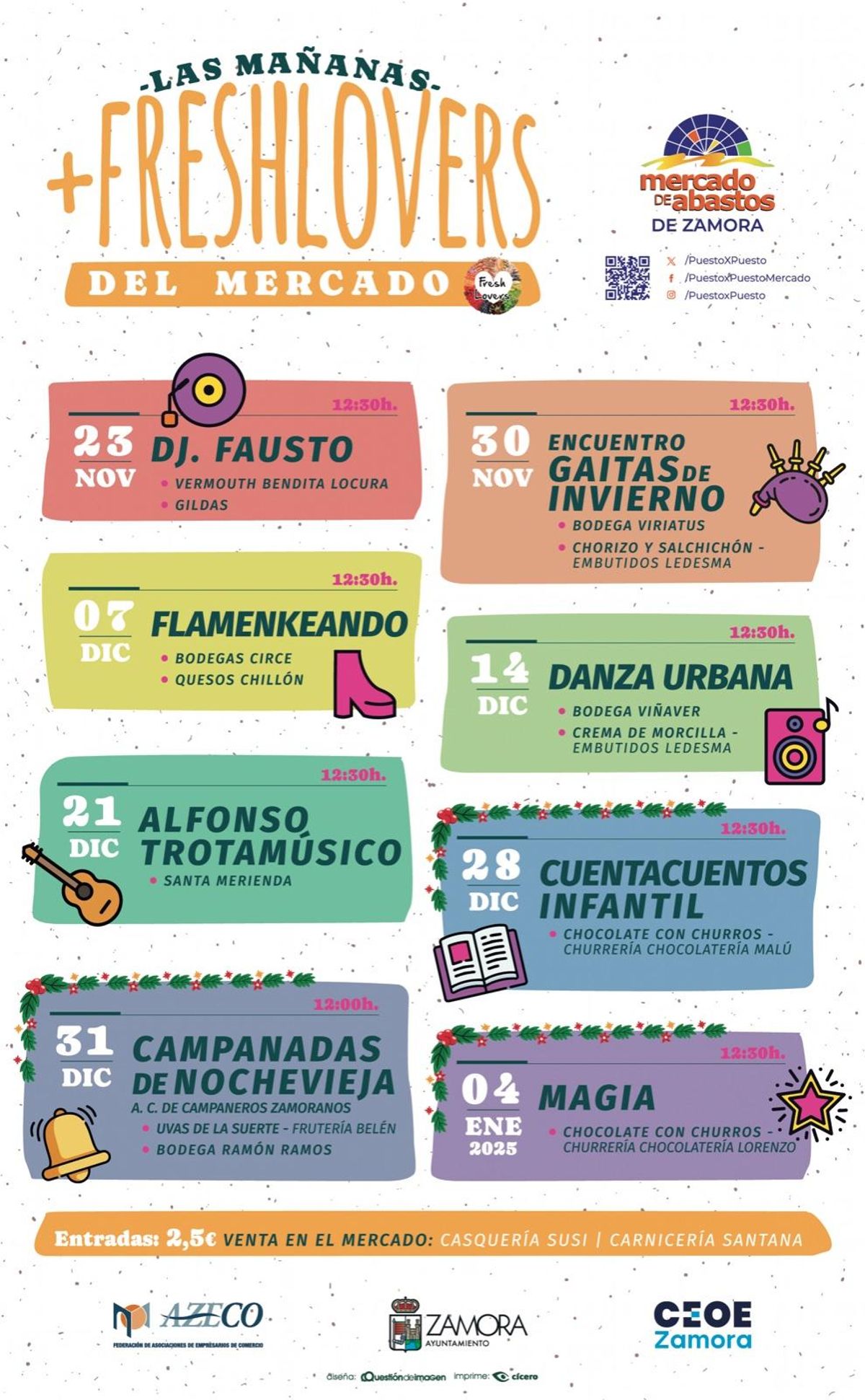 Programa del Mercado de Abastos de Zamora.