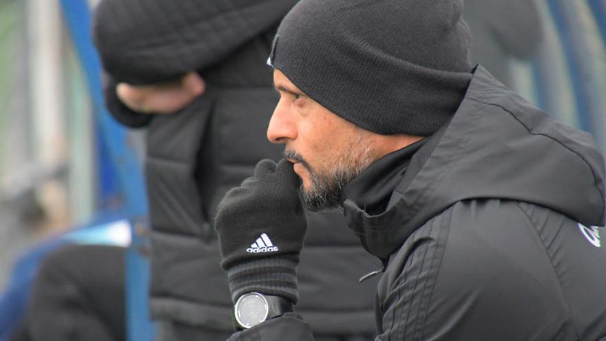 Miguel Cardoso en un entrenamiento del Celta // Eugenio Alvarez