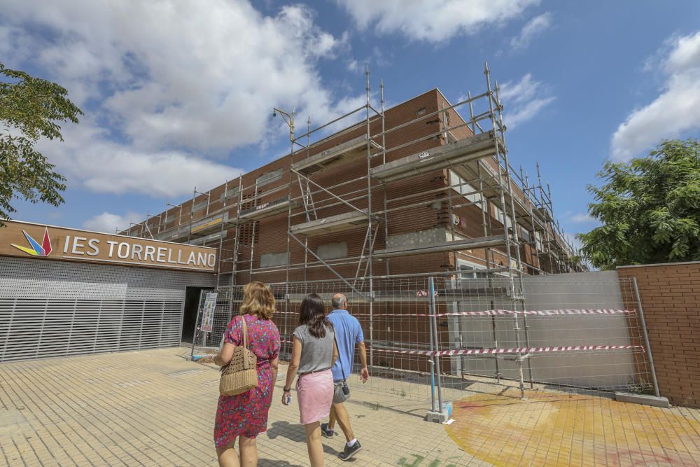 Obras en el Instituto de Torrellano