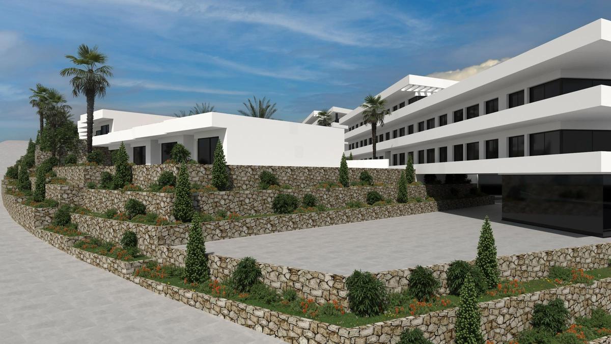 Detalles del complejo hotelero proyectado en Arenales del Sol.