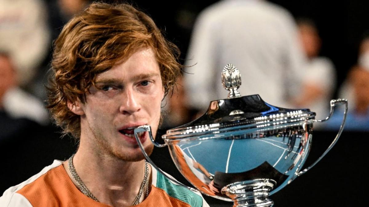 Rublev tras ganar el torneo en Marsella