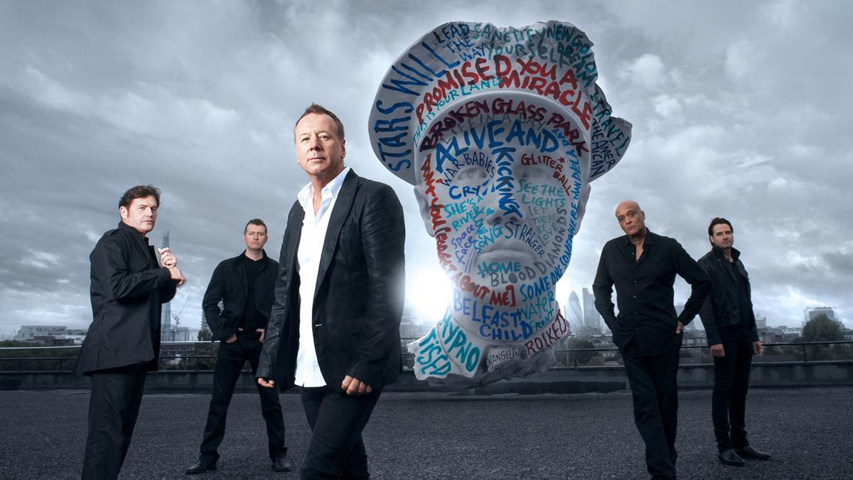 Simple Minds en una imagen promocional.