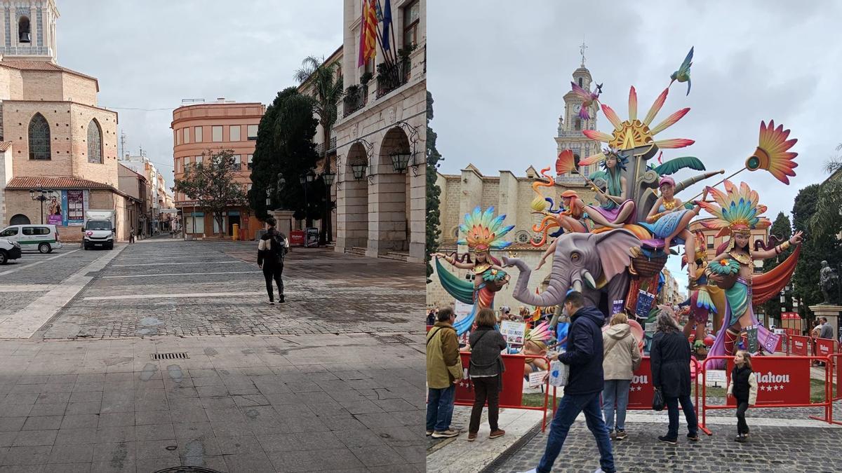 Así cambian las calles de Gandia tras la Cremà