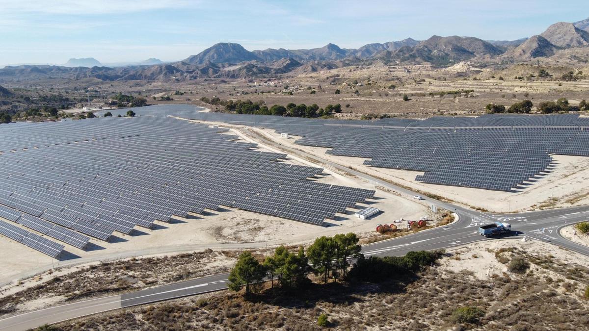 Una de las plantas solares con las que cuenta la provincia en estos momentos.