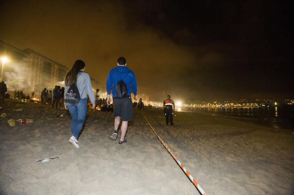 Así transcurrió la noche y amanecieron las playas