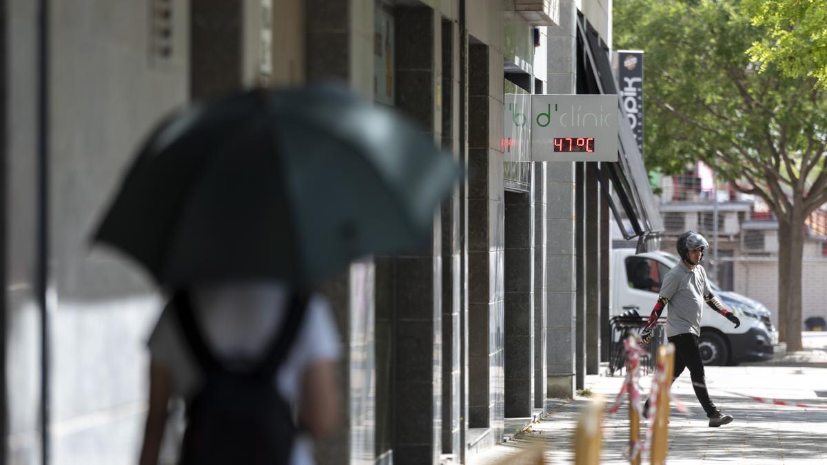 Lleida llega a los 47º  en el tercer día de ola de calor en Cataluña