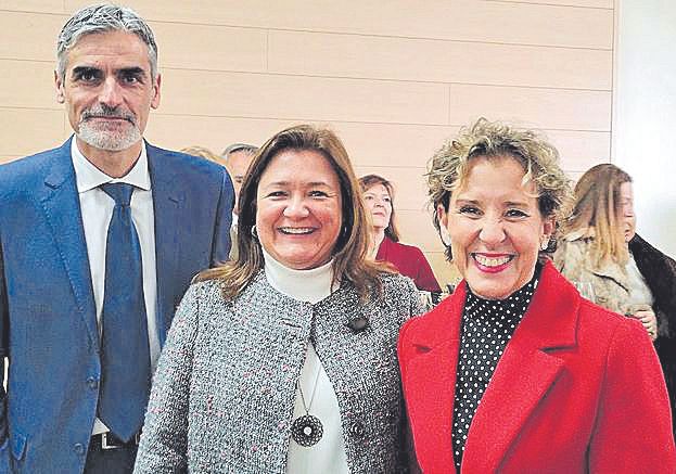 Josep Lluís Colom, Mercedes Garrido y Aina Calvo.