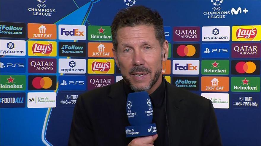 La felicidad de Simeone: "Qué bueno jugar una semifinal de Champions"