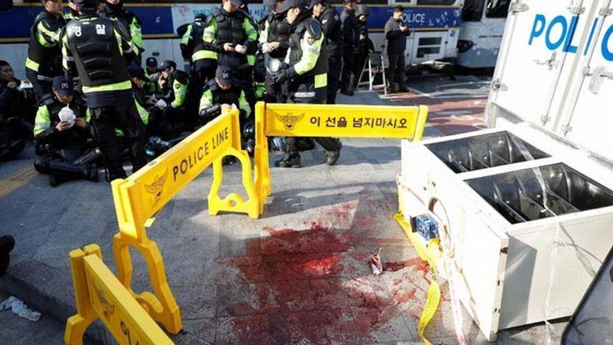 Violentas protestas con dos muertos en Corea del Sur tras la destitución de la presidenta del país