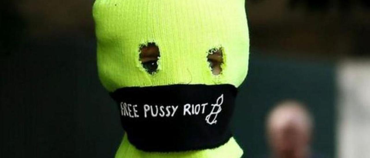 Simpatizantes de las “Pussy Riot”, en una manifestación en Londres.  / Kerim Okten