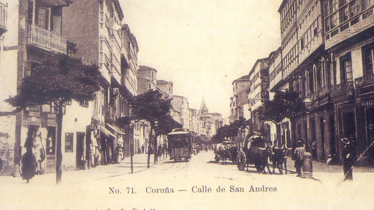 La calle San Andrés, a principios del siglo XX