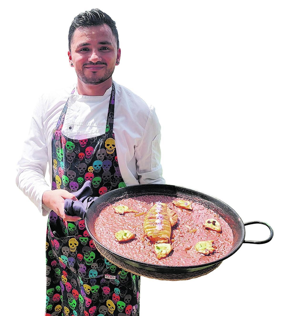 Jonathan Toca, con su arroz de calamar y un punto ctrico Jonathan Toca, con su arroz de calamar y un punto ctrico