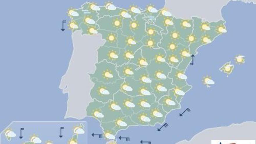 Intervalos nubosos al norte de Canarias