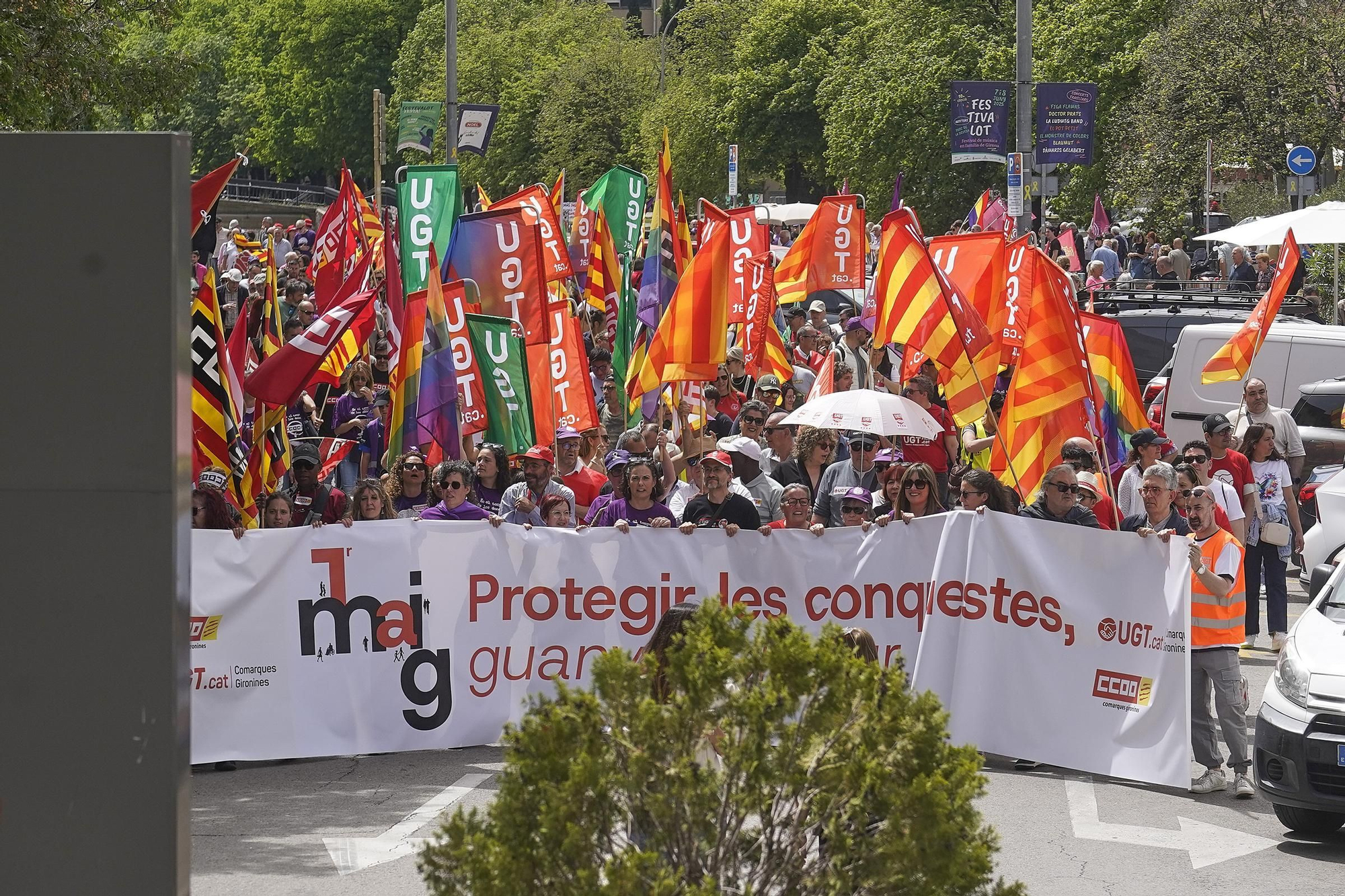 El sindicalisme gironí reclama reduir la jornada i fenar els accidents laborals