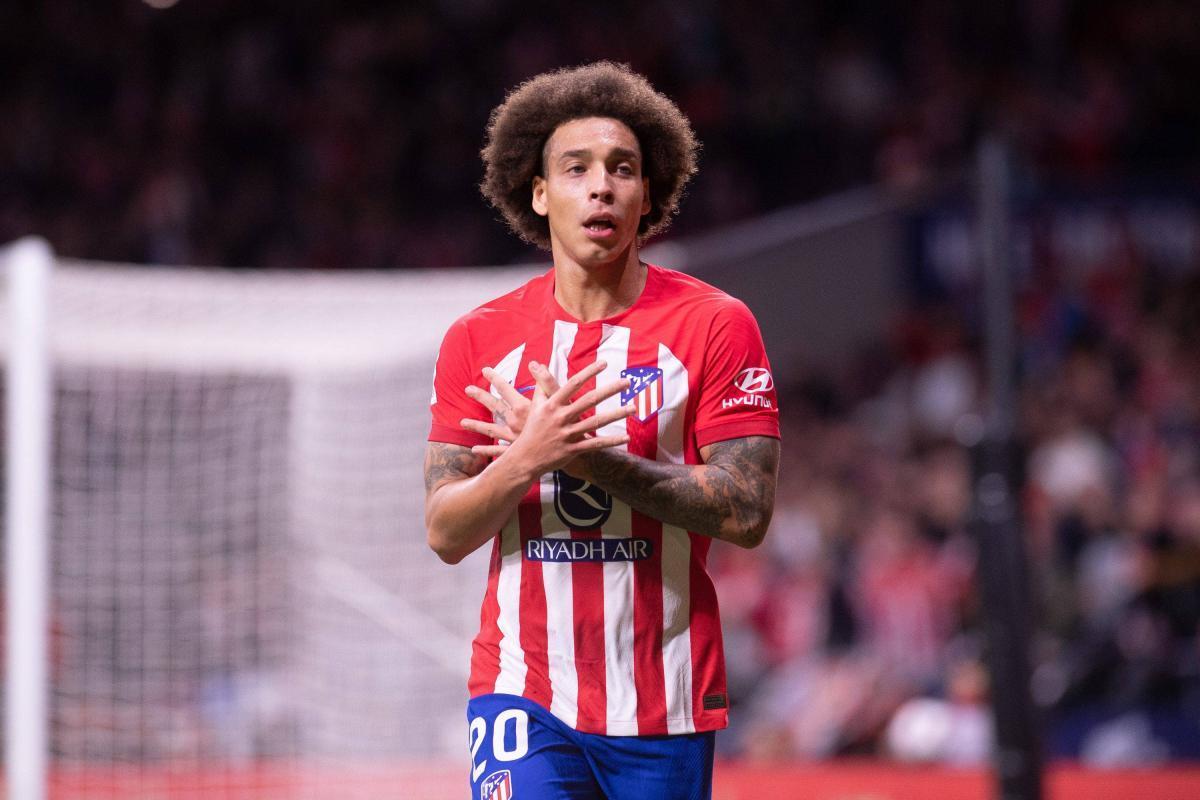 Axel Witsel celebra un gol con el Atlético de Madrid