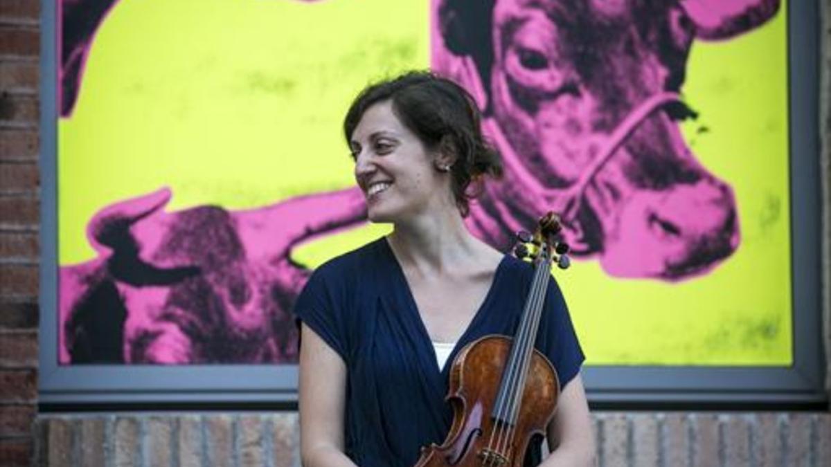 La violinista Laura Gaya, en CaixaForum.