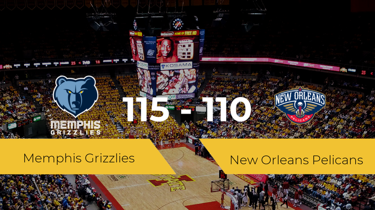 Memphis Grizzlies derrota a New Orleans Pelicans (115-110)