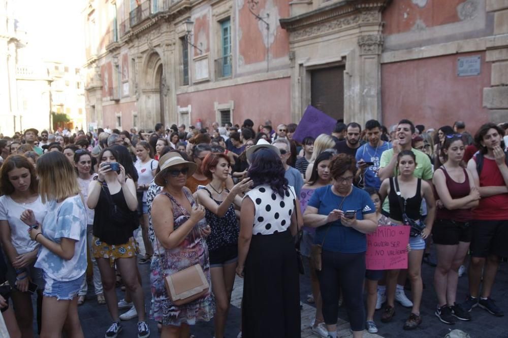 Protesta en Murcia contra la excarcelación de La Manada