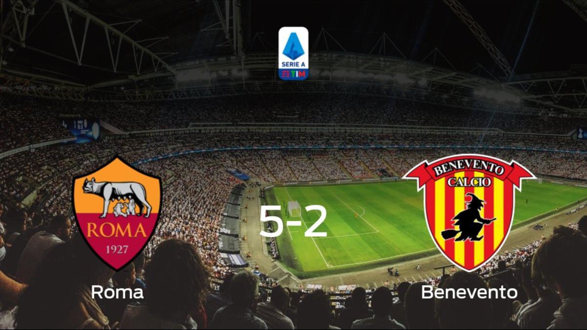 La AS Roma muestra su poderío tras golear al Benevento (5-2)