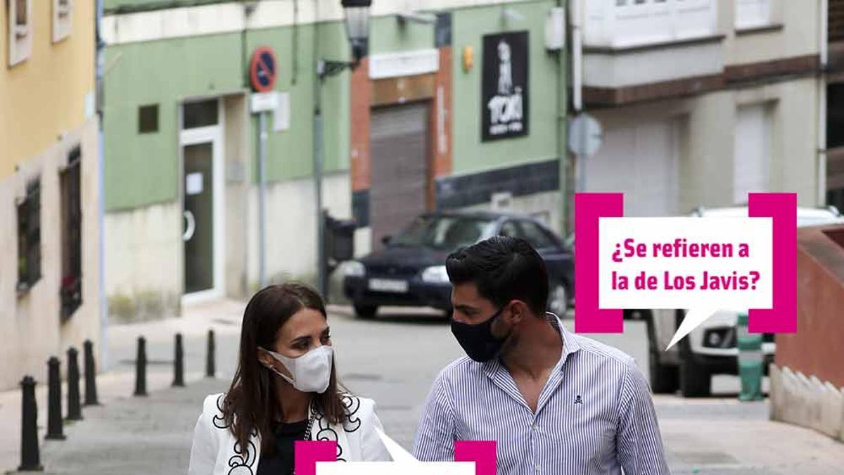 Paula Echevarria y Miguel Torres paseando con mascarilla por Candas