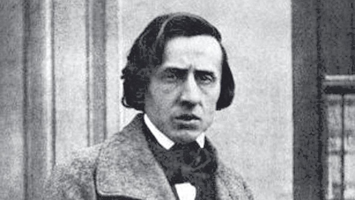 Una de las escasas fotografías de Chopin que se conservan.