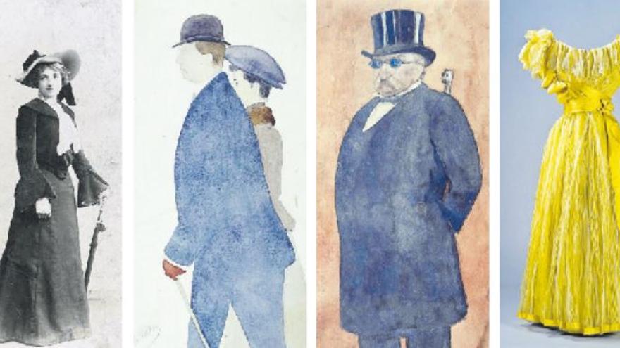 Un recorrido por la moda de la época a través de los ojos de Evaristo Valle: así es su última exposición en Gijón