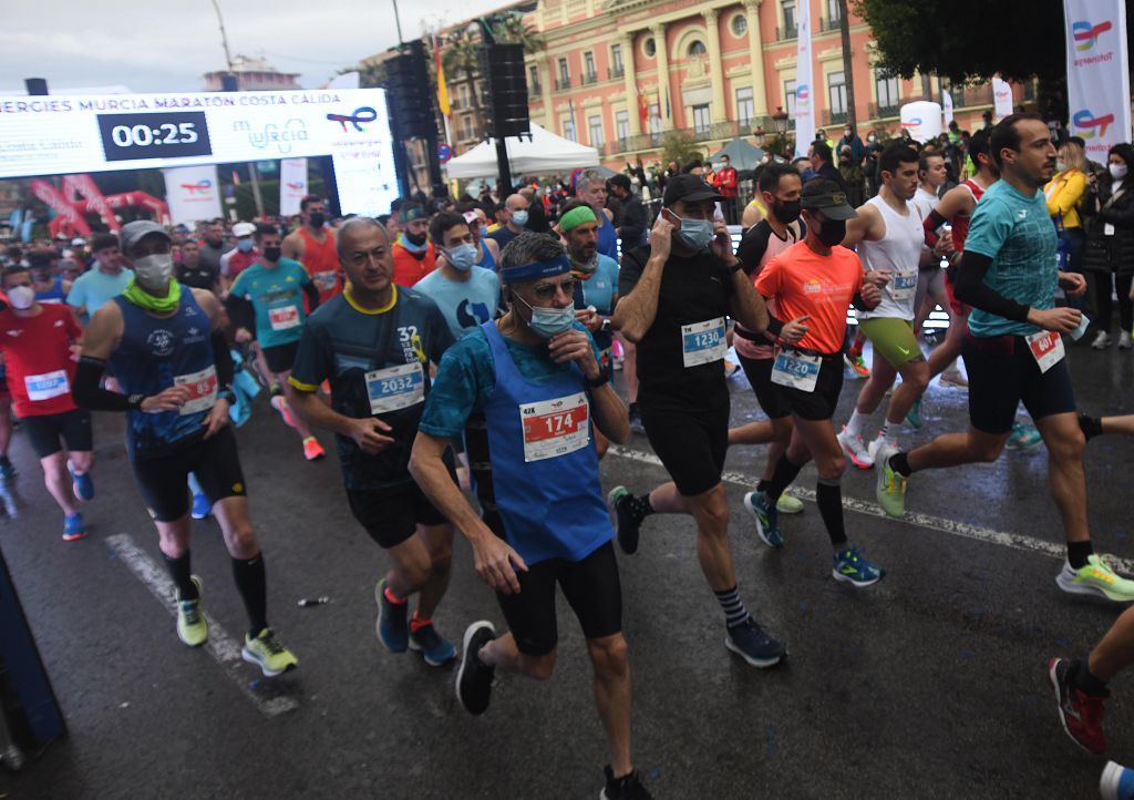 Así fue la salida de la maratón y la media maratón de Murcia (II)