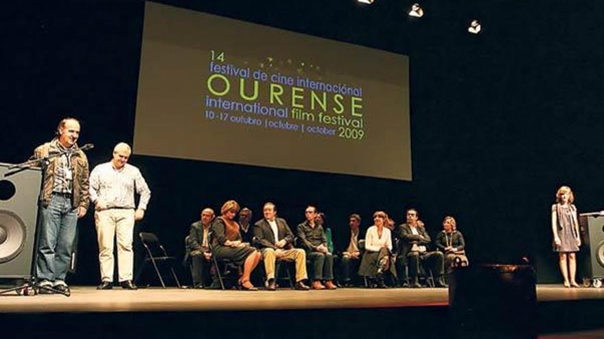 Vista del escenario durante la gala de clausura del XIV Festival Internacional de Cine Independiente de Ourense.  // Jesús Regal