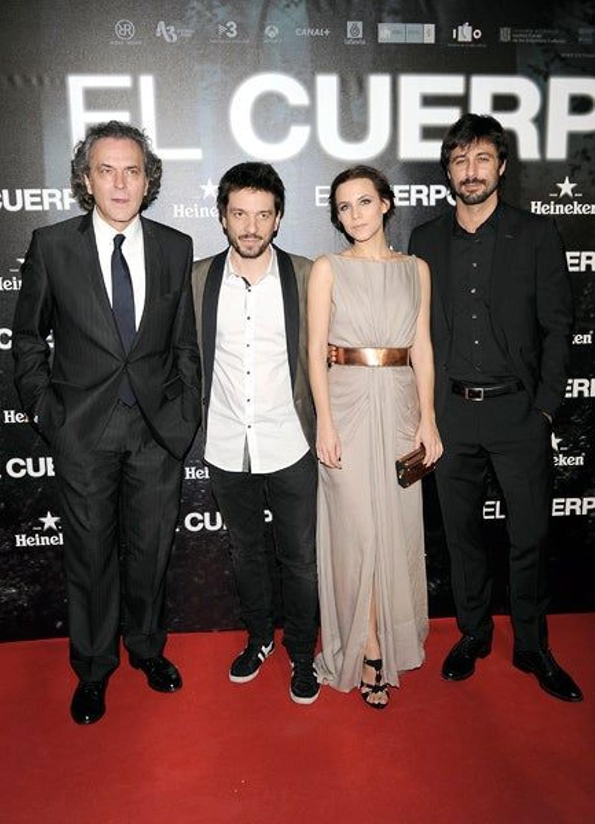 Oriol Paul, José Coronado, Hugo Silva y Aura Garrido