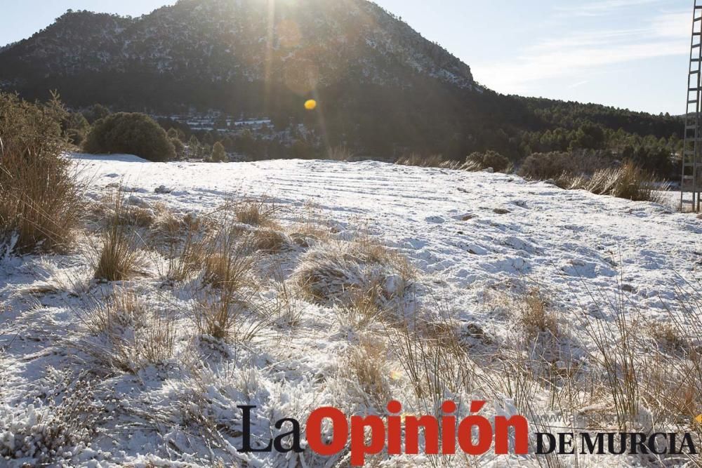 La nieve se deja ver tímidamente en la pedanía mor