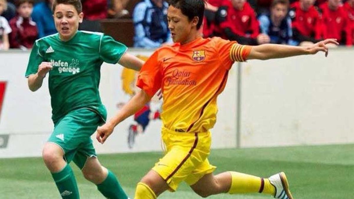 Lee es uno de los jugadores con un mejor futuro en la cantera del Barça