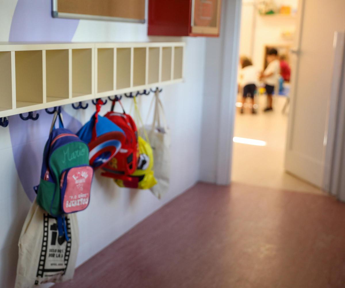 Exterior de una clase de Educación Infantil.
