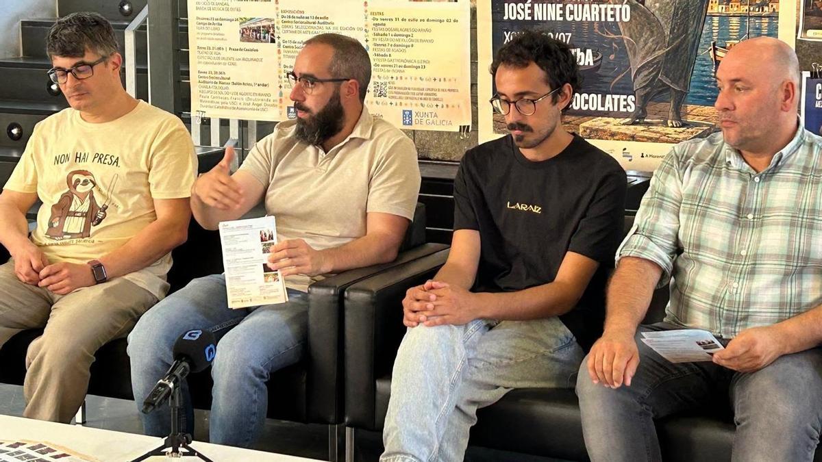 Pola esquerda, Carlos Ces, Julián Bustelo, Bernal Muíños e Julio Alcalde.
