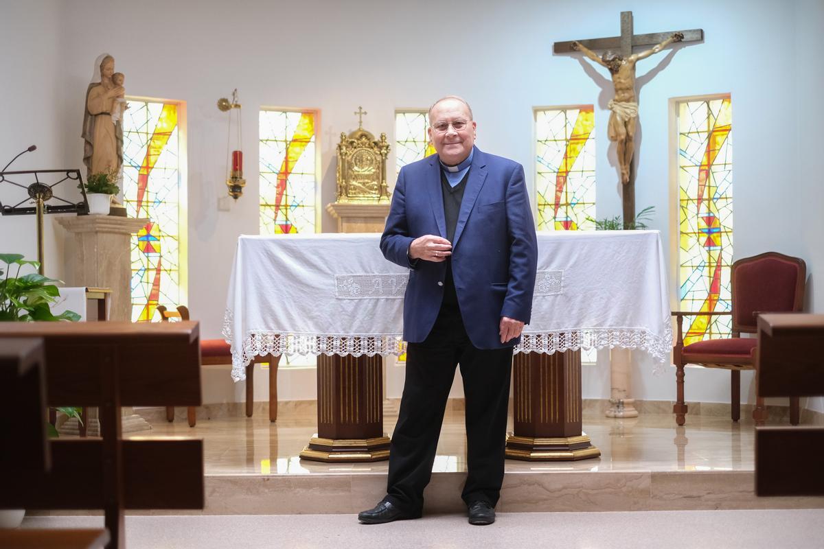 José Antonio Valero en la Casa de Espiritualidad de Elche donde ejerce de director